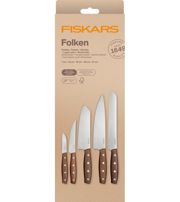 Folken Sada nožů, 5 ks FISKARS 1075688