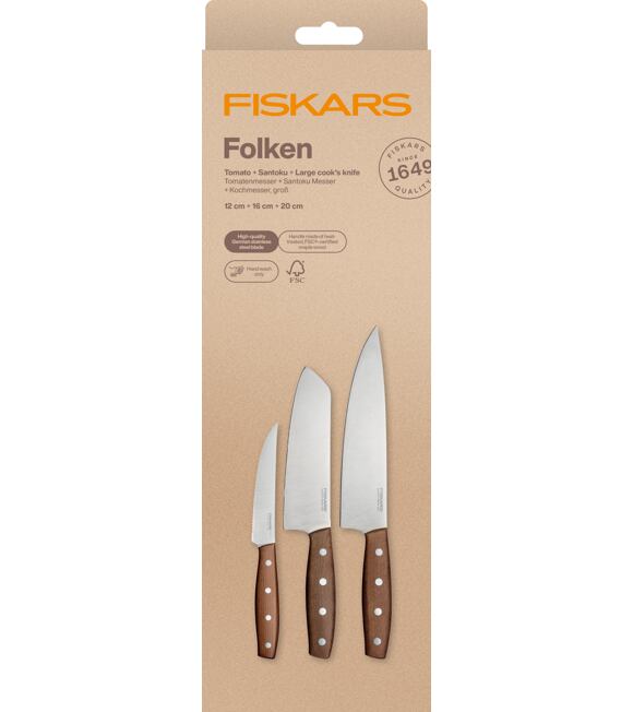 Folken Sada nožů, 3 ks FISKARS 1075689