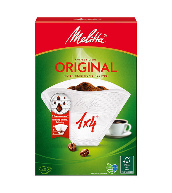 Original Kávové filtry 1x4 40 ks MELITTA 6657291